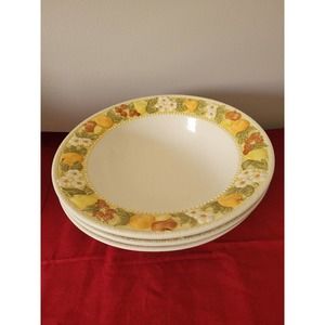 Vintage Metlox Poppytrail large Serving Bowls Vernon Ware Della Robbia MCM